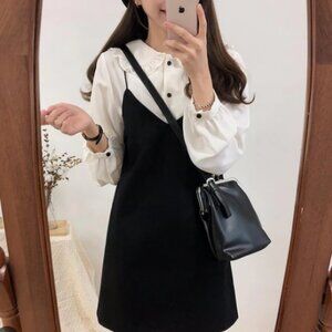 yesstyle black strappy mini dress | womens dresses